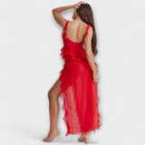 Lara - Robe maxi élégante avec fente