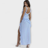 Lara - Robe maxi élégante avec fente