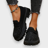 Irene | Plateau-Loafer im Leopardenmuster