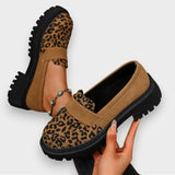 Irene | Plateau-Loafer im Leopardenmuster