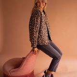 Doris | Hemdjacke mit Leopardenmuster