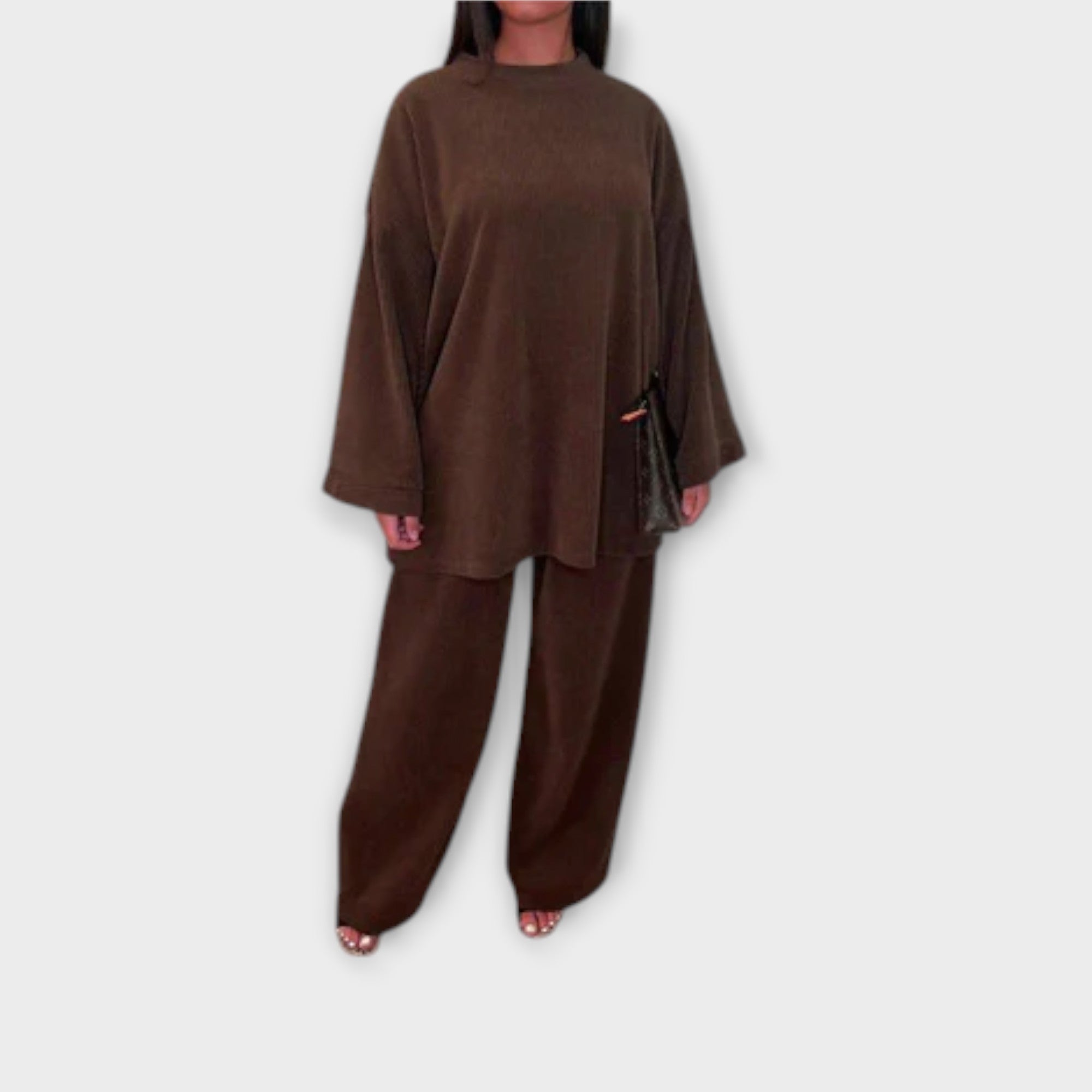 Ingrid - Ensemble en Grande Taille - Style Côtelé