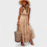 Lola - Robe maxi avec dentelle Boho