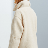 Ute | Oversize-Teddyjacke mit Stehkragen