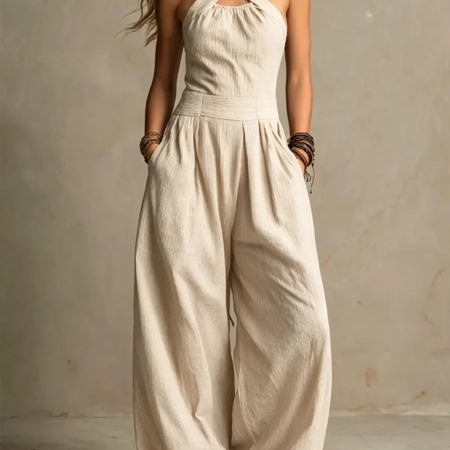 Bianca | Overall mit elegantem, gekreuztem Ausschnitt