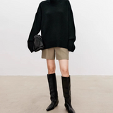 Anneliese | Rollkragen-Pullover aus Kabelstrick