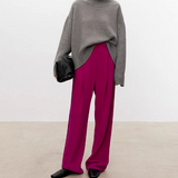 Anneliese | Rollkragen-Pullover aus Kabelstrick