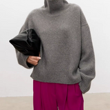 Anneliese | Rollkragen-Pullover aus Kabelstrick