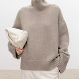 Anneliese | Rollkragen-Pullover aus Kabelstrick