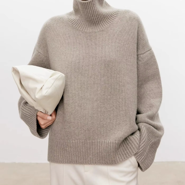 Anneliese | Rollkragen-Pullover aus Kabelstrick