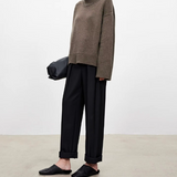 Anneliese | Rollkragen-Pullover aus Kabelstrick