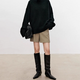 Anneliese | Rollkragen-Pullover aus Kabelstrick