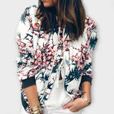 Andreia - Elegante Blumen-Bomberjacke