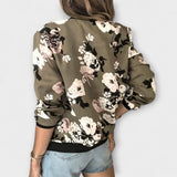 Andreia - Elegante Blumen-Bomberjacke