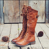 Brunhilde | Schnürstiefel mit Wadenschaft Stiefel