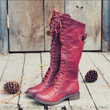 Brunhilde | Schnürstiefel mit Wadenschaft Stiefel