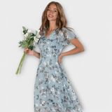 Jasmina | Robe Maxi en Chiffon Floral