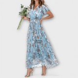 Jasmina | Robe Maxi en Chiffon Floral