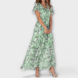 Jasmina | Robe Maxi en Chiffon Floral