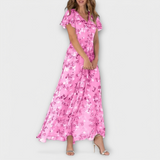 Jasmina | Robe Maxi en Chiffon Floral
