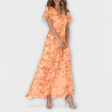 Jasmina | Robe Maxi en Chiffon Floral