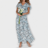 Jasmina | Robe Maxi en Chiffon Floral