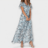 Jasmina | Robe Maxi en Chiffon Floral