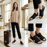 Anne | Sandalen mit Plateau und Strickobermaterial