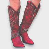 Lieselotte | Genietete Western Stiefel