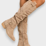 Gisela | Wildleder Stiefel mit Schnalle