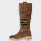 Gisela | Wildleder Stiefel mit Schnalle