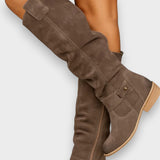 Gisela | Wildleder Stiefel mit Schnalle