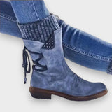 Herta | Winterlicher Strick-Cowboy Stiefel