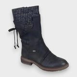 Herta | Winterlicher Strick-Cowboy Stiefel