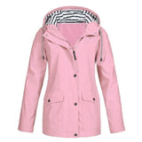 Beate | Wetterfeste Kapuzenjacke mit Streifenfutter