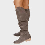 Sylvia | Wildlederoptik Overknee Stiefel