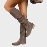 Sylvia | Wildlederoptik Overknee Stiefel