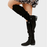 Sylvia | Wildlederoptik Overknee Stiefel