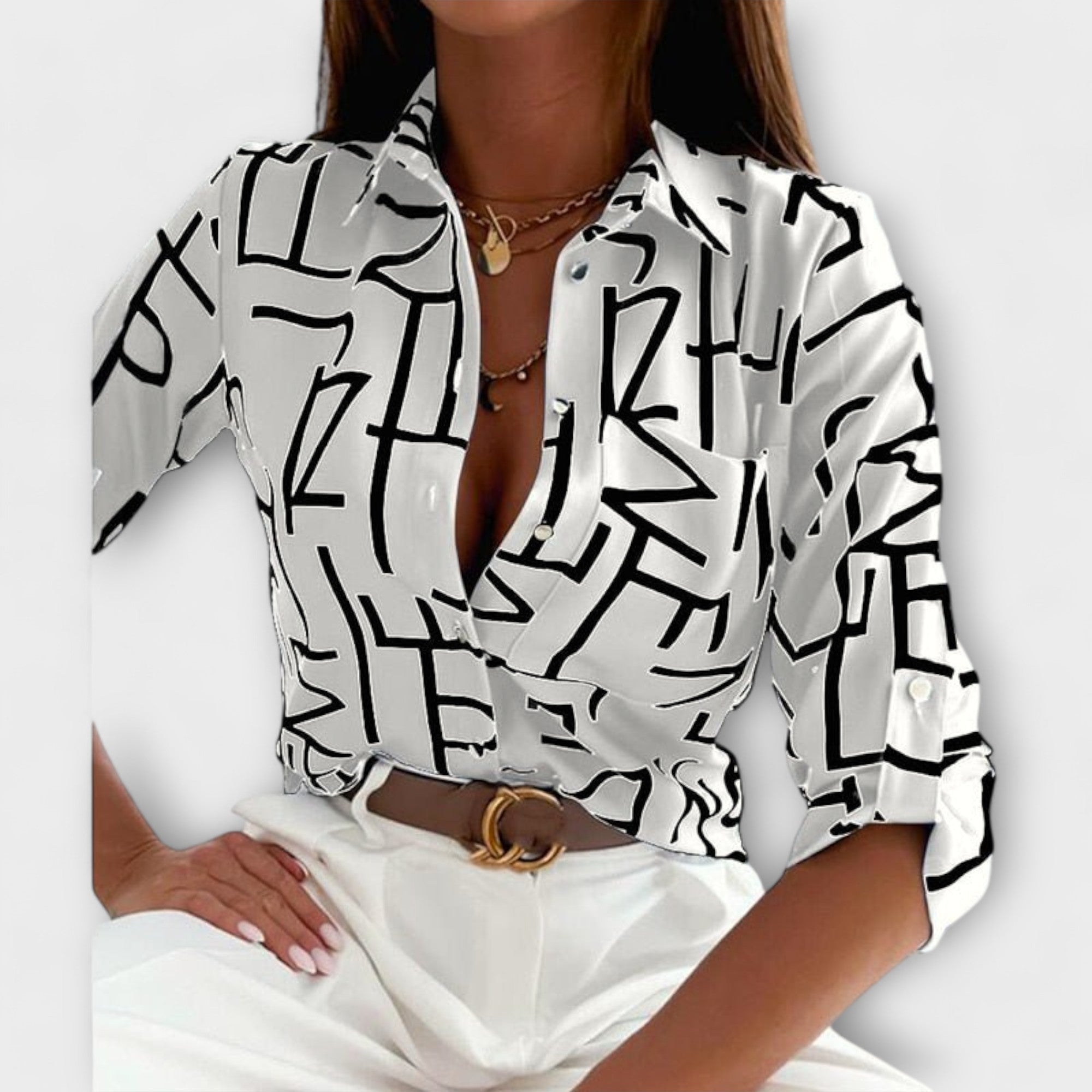 Blouse avec col classique